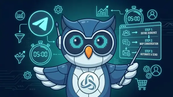Настройка Telegram-бота за 5 минут: определение аудитории, сценарий разговора и автоматическая отправка сообщений